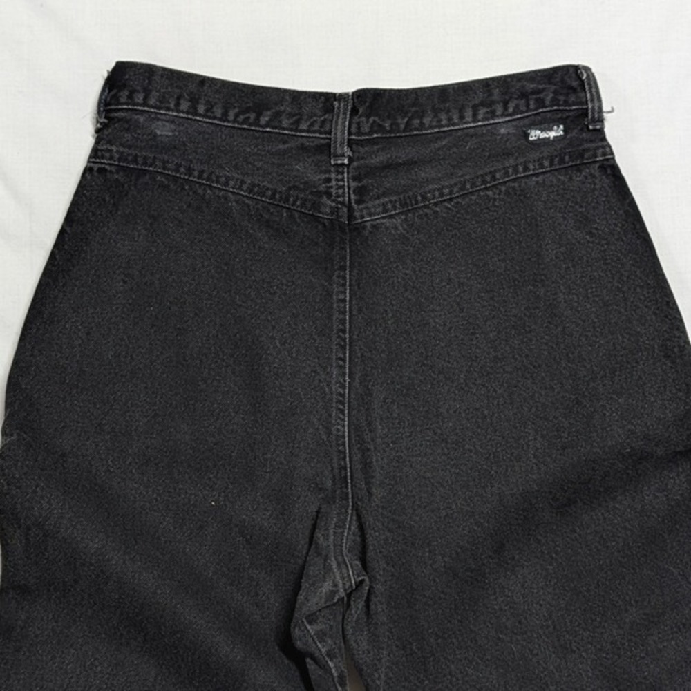 Vintage Wrangler Black High Waist Western V-Yoke Tapered Jeans Made in USA 15x36 - Picture 14 of 16